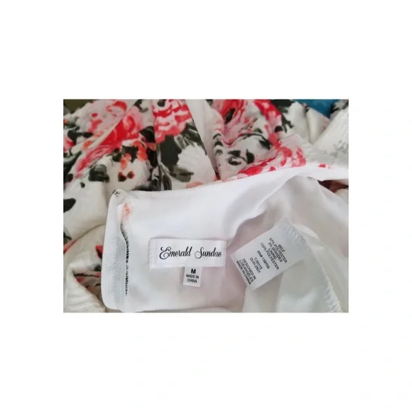 🌹Retro Glam Flirty Floral Garden Print Fit & Flare Babydoll Mini Dress - Picture 9 of 10